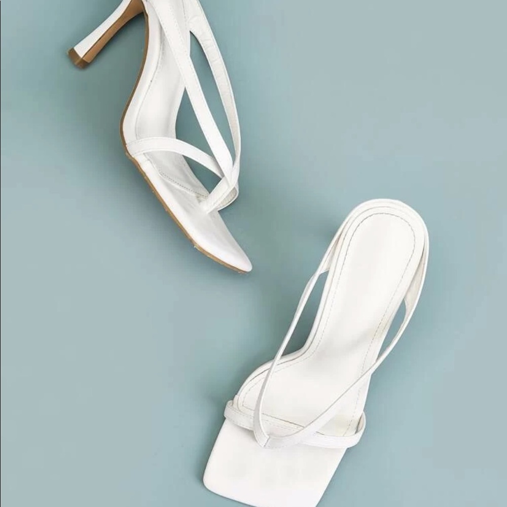 White Heeled Mules ☁️ - Picture 3 of 4